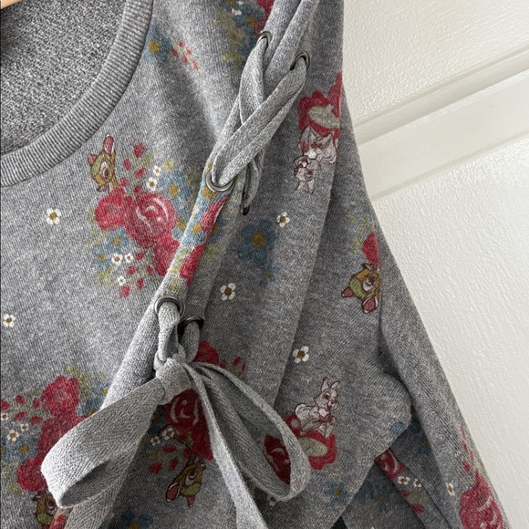 Torrid x Disney Bambi Gray Sweatshirt, 2X Plus - Picture 5 of 9